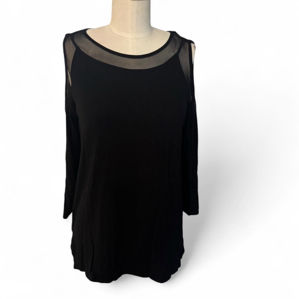 Black Sheer Sleeve Blouse Women’s [medium]